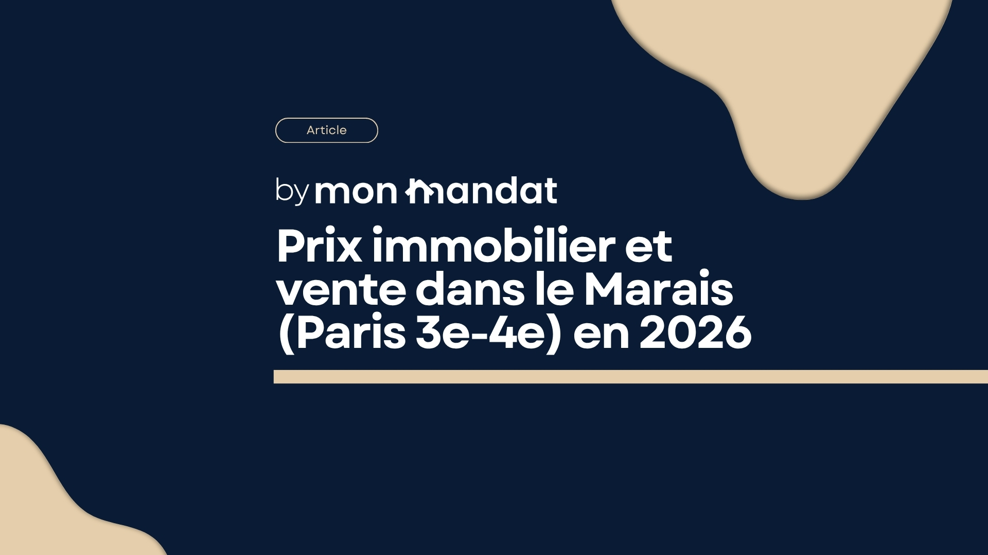 Prix immobilier et vente dans le Marais (Paris 3e-4e) en 2026